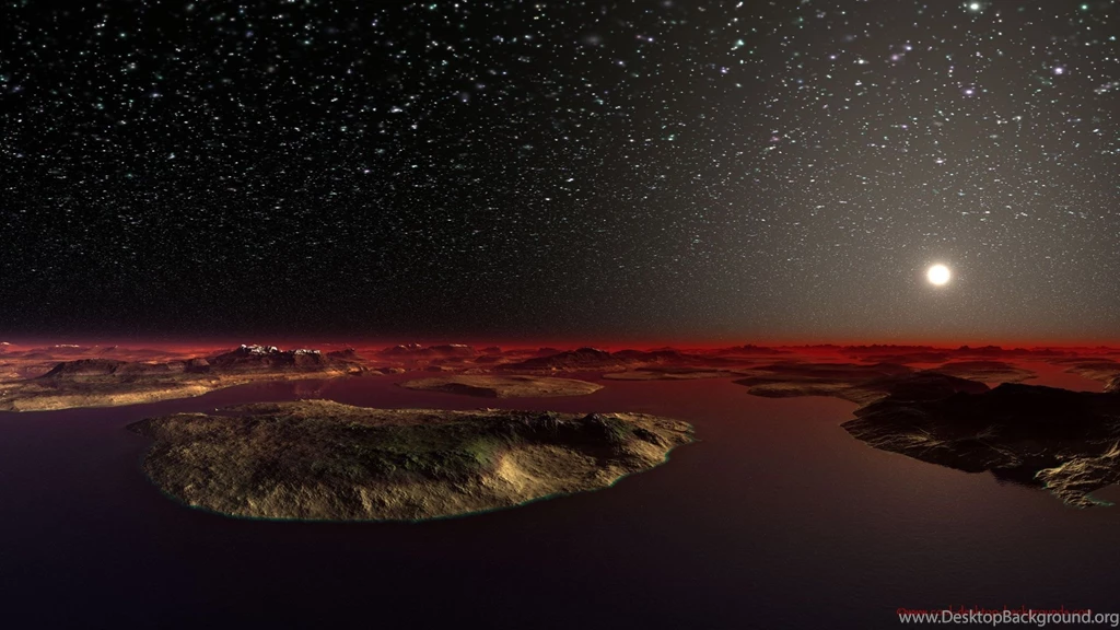 Backgrounds, Space, Cool, Horizon, Wallpapers, Stars, Red, Planets ...