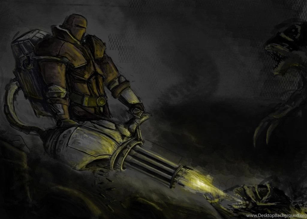 Minigun Fighter By Blavit On DeviantArt