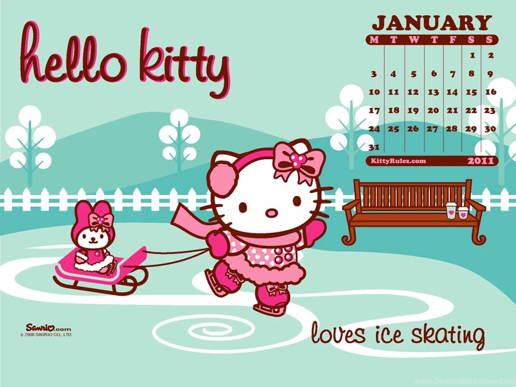 KittyRulez Exclusive Hello Kitty Desktop Calendar Wallpapers ...