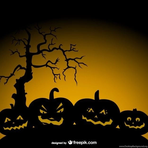 Halloween Pumpkin Backgrounds Vector