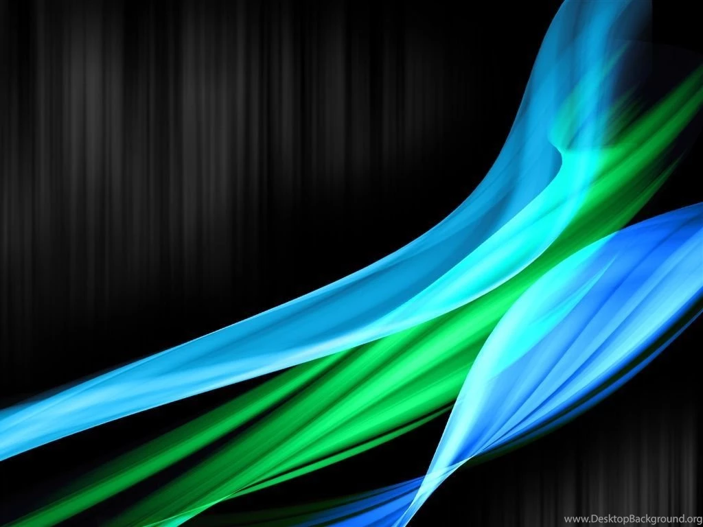 Blue Green Abstract Curve Wallpapers