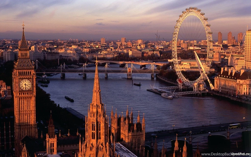 London Eye View Wallpaper.