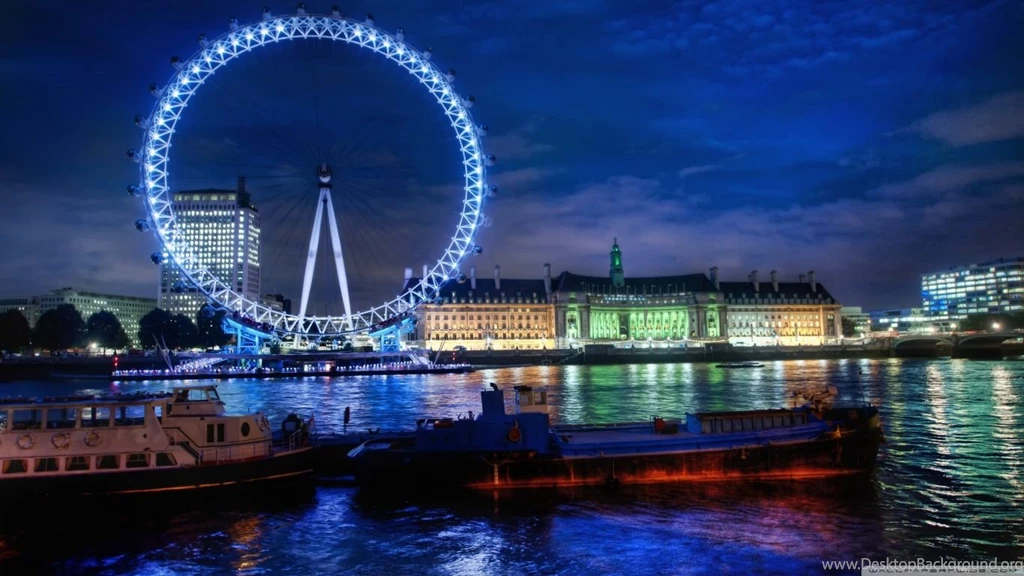 The London Eye At Night HD Desktop Wallpapers : High Definition ...