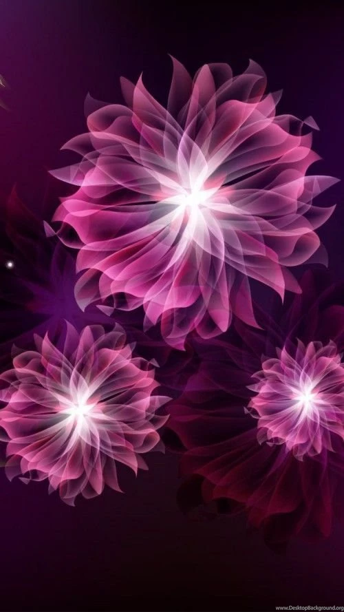 IPhone Wallpaper With 3D Aster Flower.jpg
