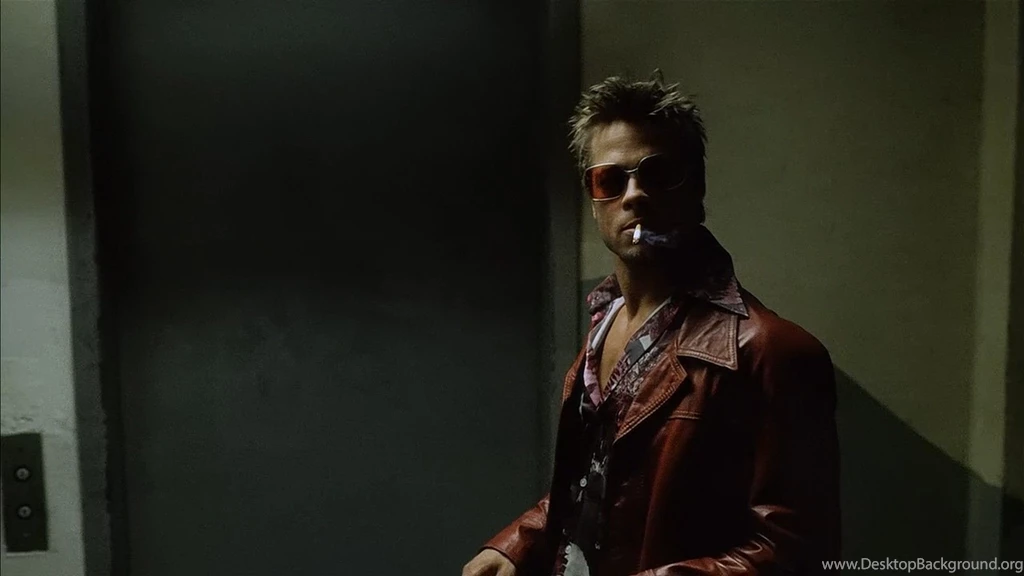 Full HD Wallpapers Tyler Durden Smoke Brad Pitt Fight Club Brutal ...