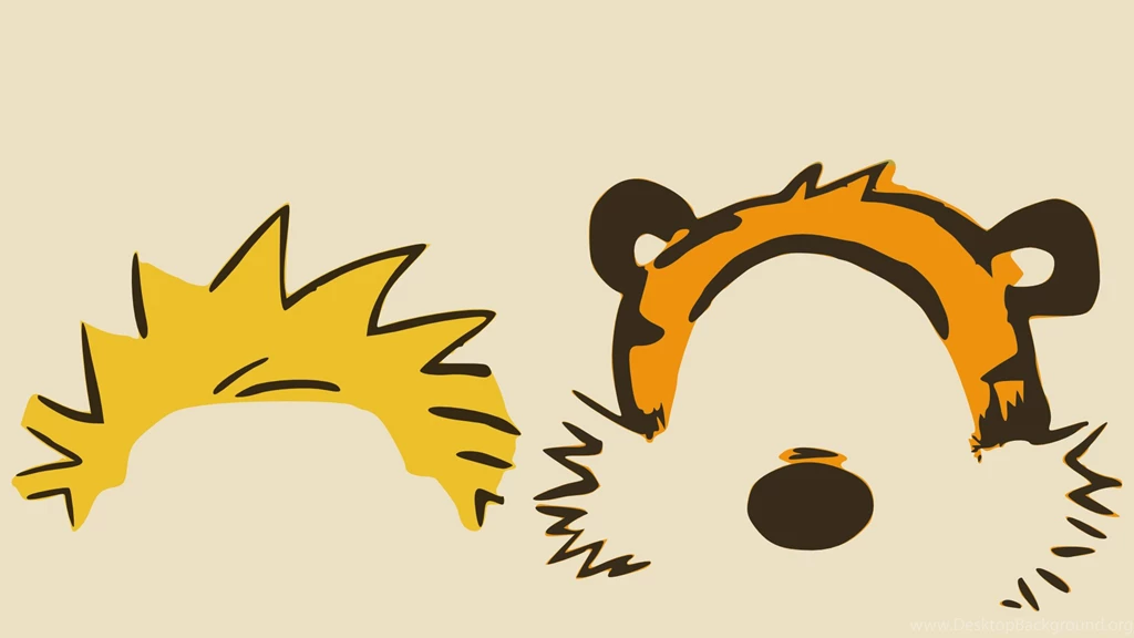 Minimal Calvin And Hobbes [1920x1080] : Wallpapers