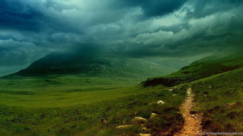 Download 1366x768 Interestingly Colored Landscape Wallpapers