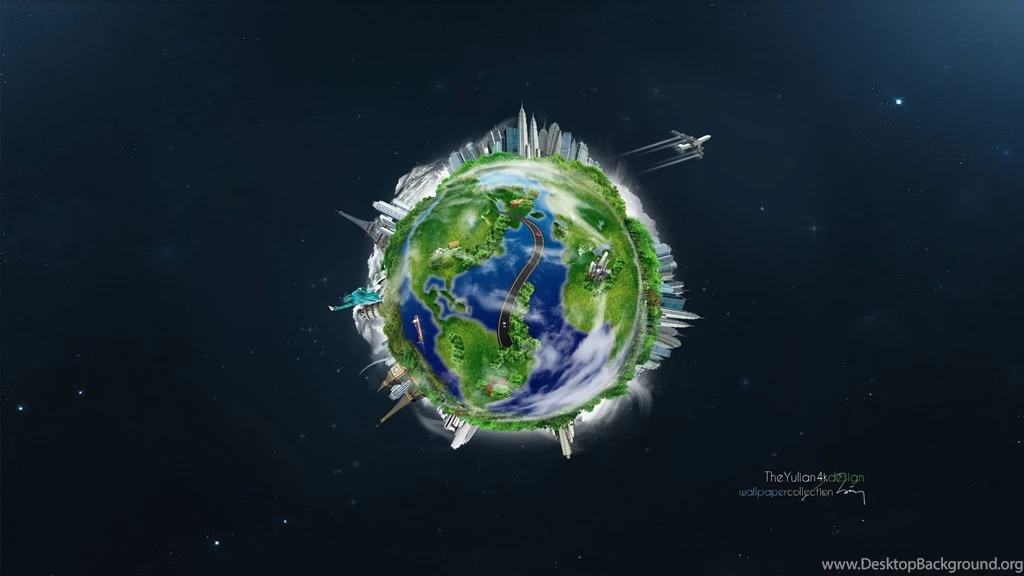 Earth Planet Planet Airplane City Space Wallpapers