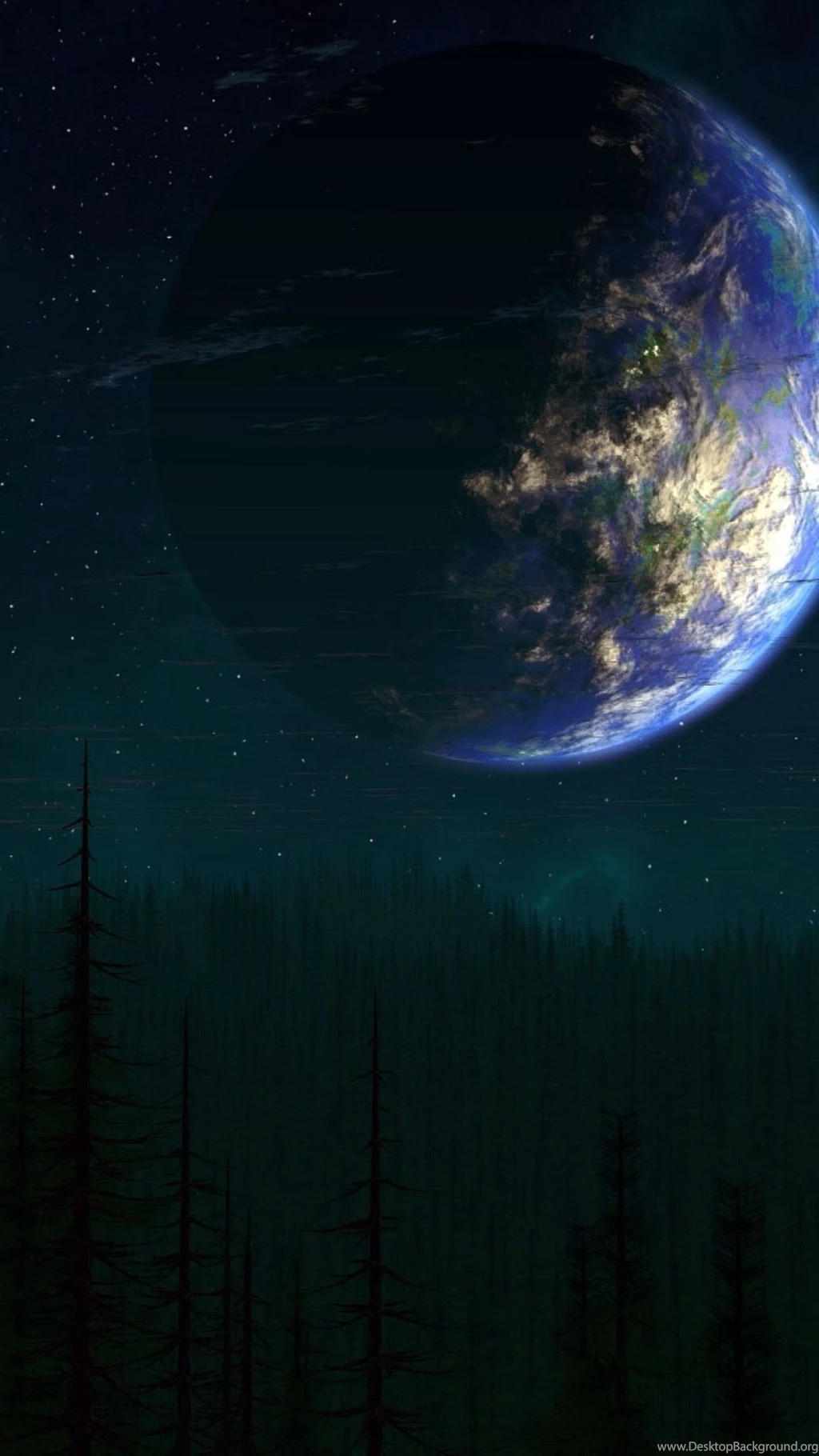 Download Wallpapers 1080x1920 Earth, Planet, Life, Trees, Fantasy ...