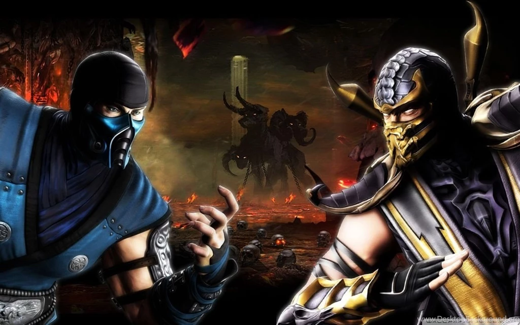 Sub Zero V.S. Scorpion HD Desktop Wallpapers : Widescreen