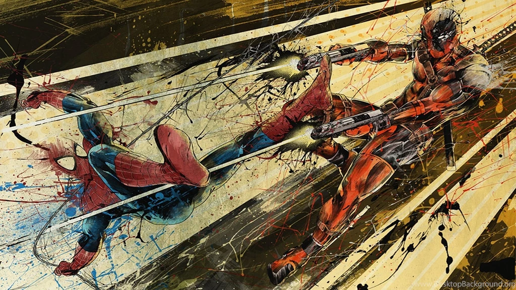 Spiderman And Deadpool Wallpaper Images