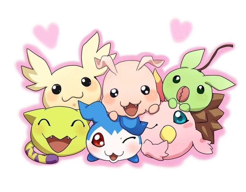 Download Digimon Chibi Color Veemon Wallpapers 846x661