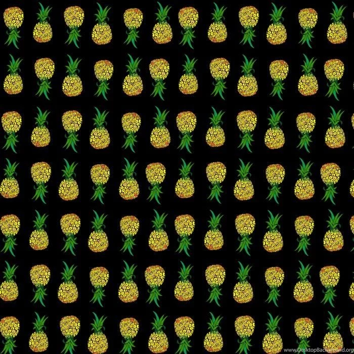 Pineapple On Black Backgrounds Canvas Print By Melissa Polomsky ...