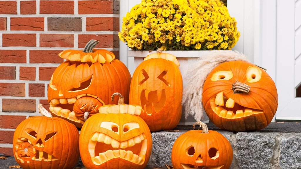 Pumpkins Laughing 2880x1620 Wallpapers Download. Free Widescreen ...