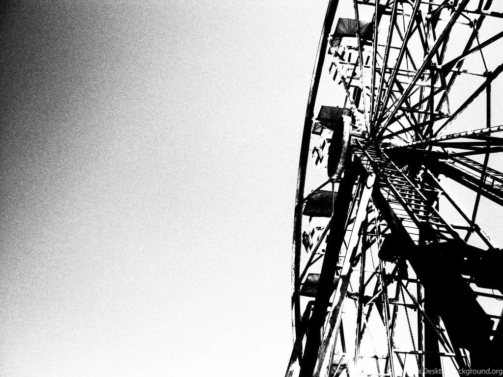 Black & White Ferris Wheel Tablet Phone Backgrounds   Album Art For ...