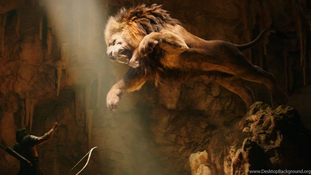 Dwayne Johnsons Movie Hercules Lion Fight HD Wallpaper.jpg