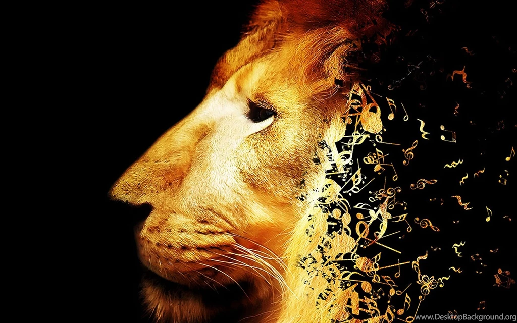 3D Lion Music Note Wallpapers High Resolution Wallpaper, Size ...
