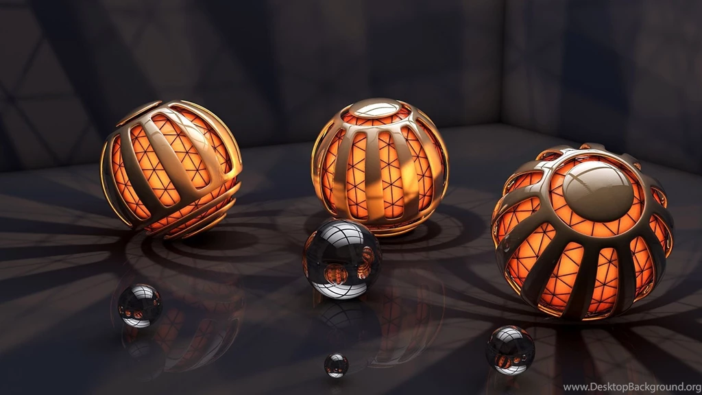 3D Black and Orange Balls Wallpapers.jpg