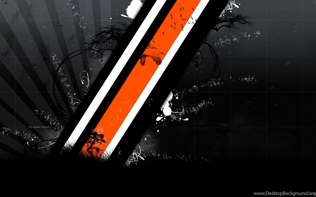 Black White And Orange