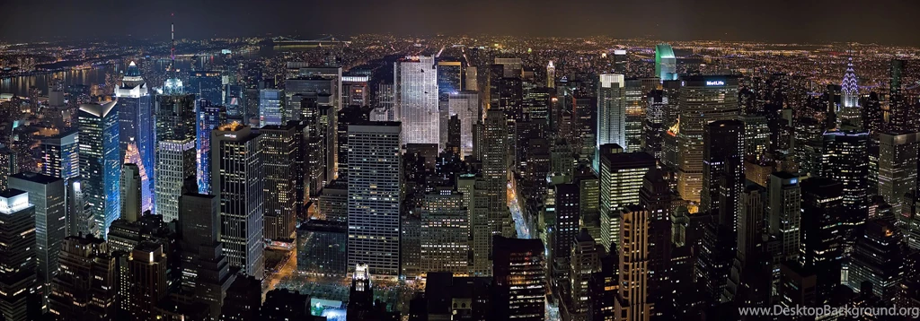 Midtown New York Night Skyline HD Wallpapers