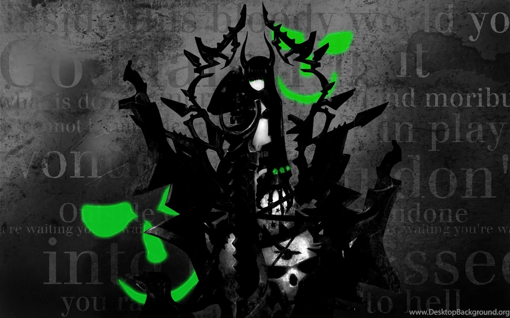Black Rock Shooter Black Gold Saw Wallpapers