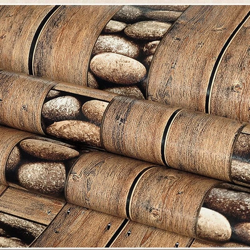 Vintage Wall Paper Waterproof PVC Wallpapers 3d Stone Wallpapers ...