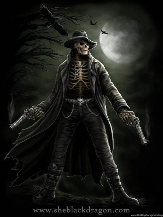 Guns & Roses (Gunslinger)   Front T shirt Design © Spiral Direct ...