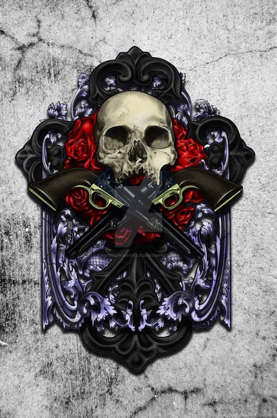 Crossed Guns Wallpapers