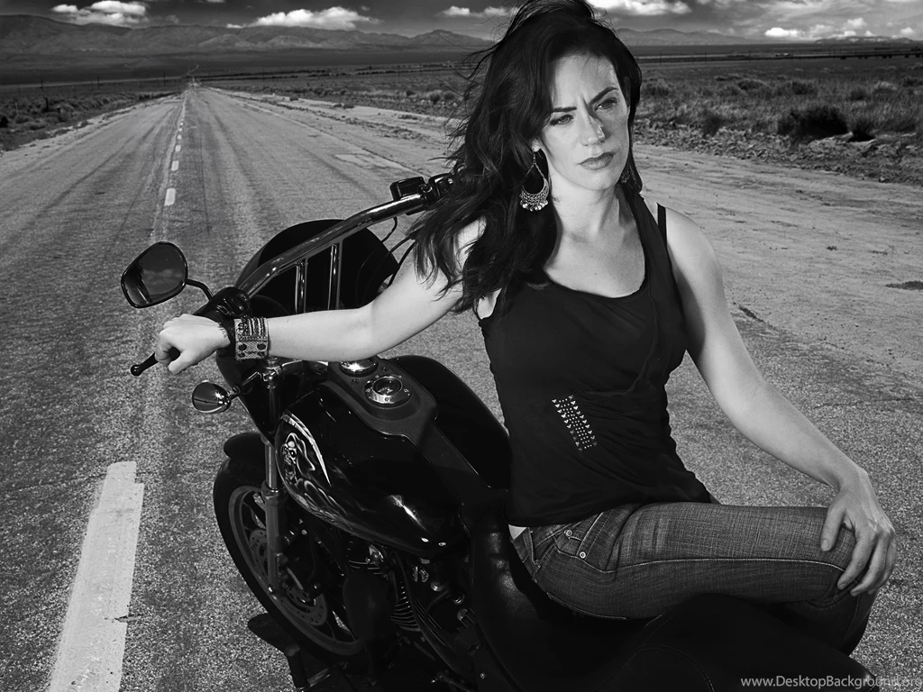 Sons Of Anarchy Chopper Monochrome Maggie Siff