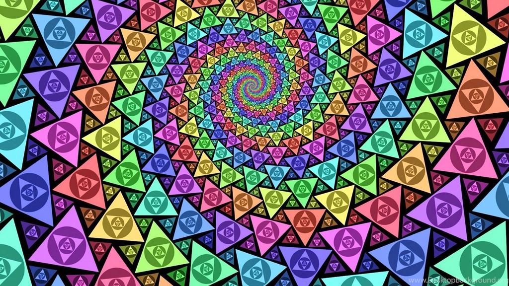 Download Wallpapers 3840x2160 Form, Dive, Triangles, Colorful ...