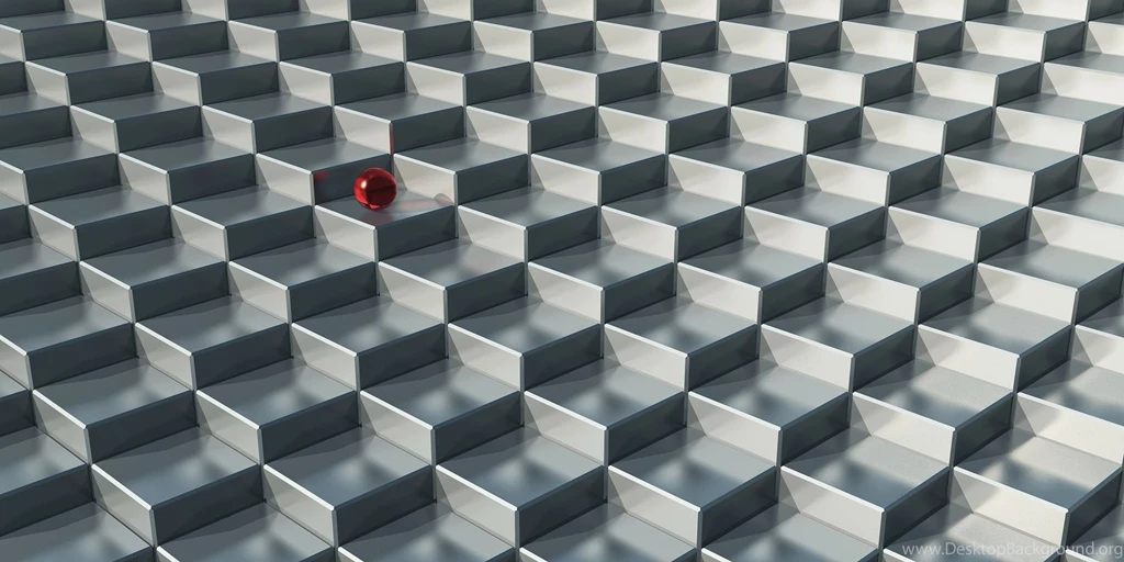 3D Steps Illusion HD Wallpaper