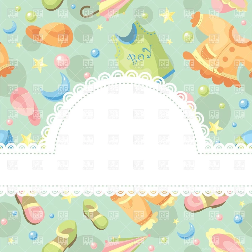 Backgrounds With Baby Clothing And Accessories Frame With Lace ...