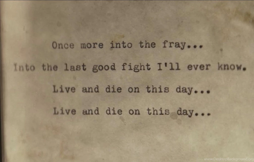 Once More Into The Fray : Wallpapers