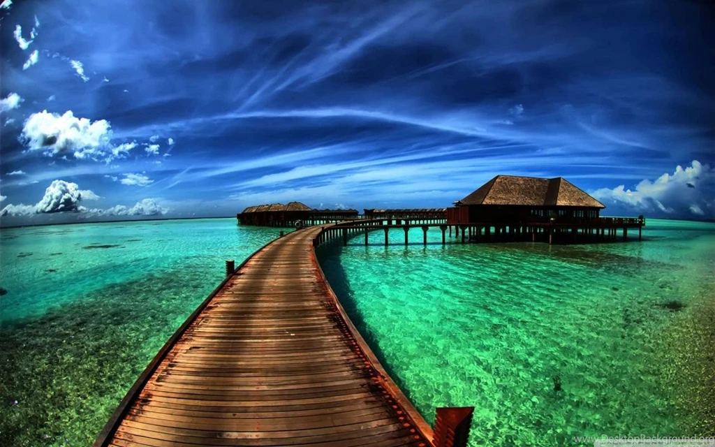 Bungalows On The Ocean HD Desktop Wallpapers : Widescreen : High ...