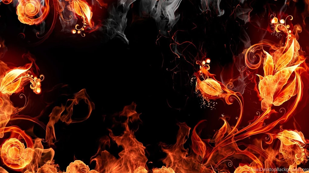 Fire Black Backgrounds Wallpapers