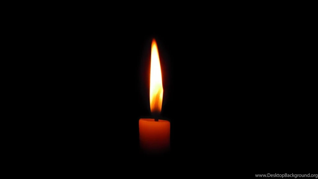 Wallpapers Black, Fire, Candle, A Burning Candle.