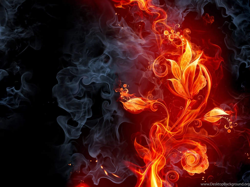 Black Fire Smoke   Wallpaper.