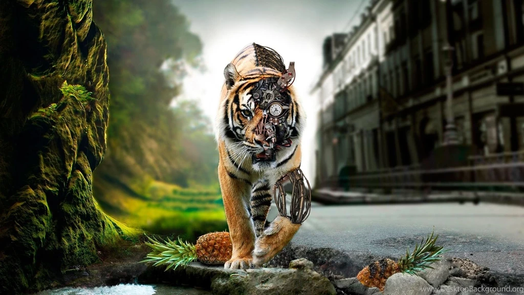 Amazing Tiger Robot Hd Wallpapers Free