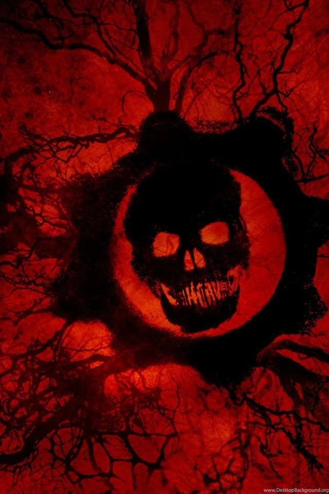Gears Of War 3. Skull. IPhone4. Android.