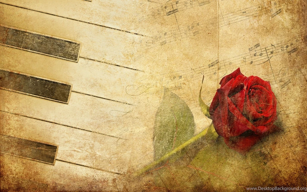 2560x1600 Red Rose, Red, Piano, Vintage, Music, Rose Wallpapers ...