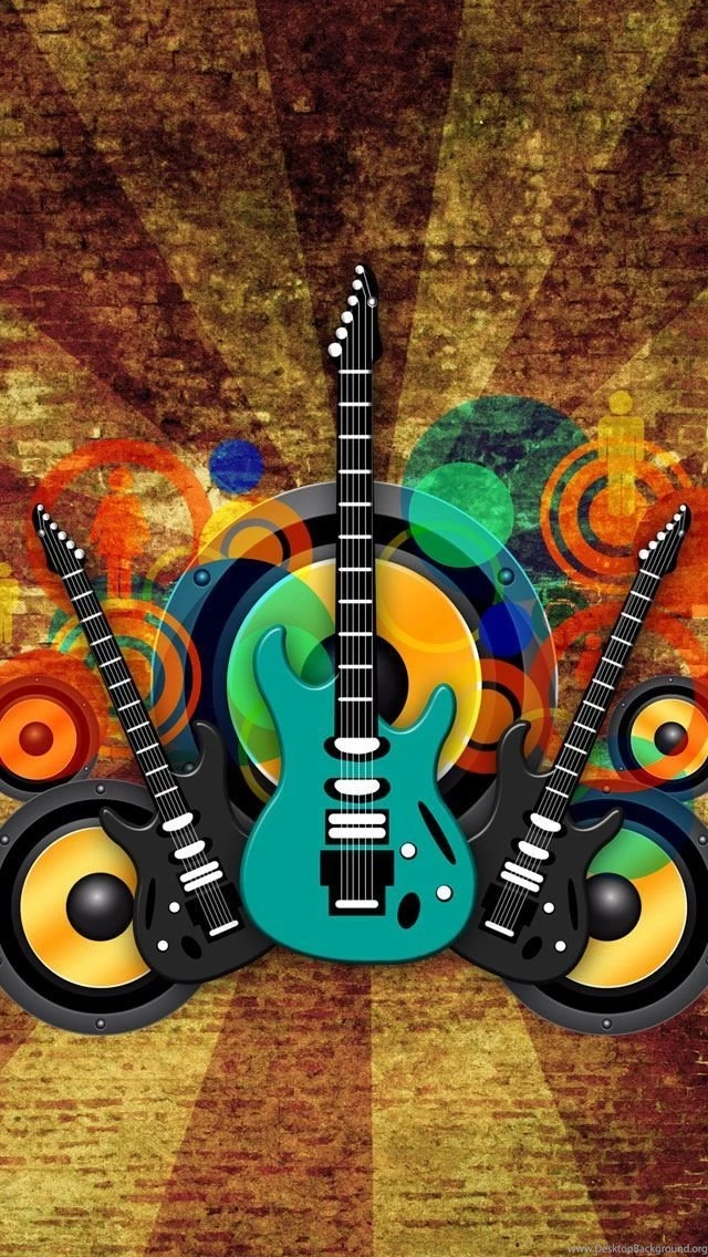 Vintage Music Guitars Wallpapers Free iPhone Wallpapers