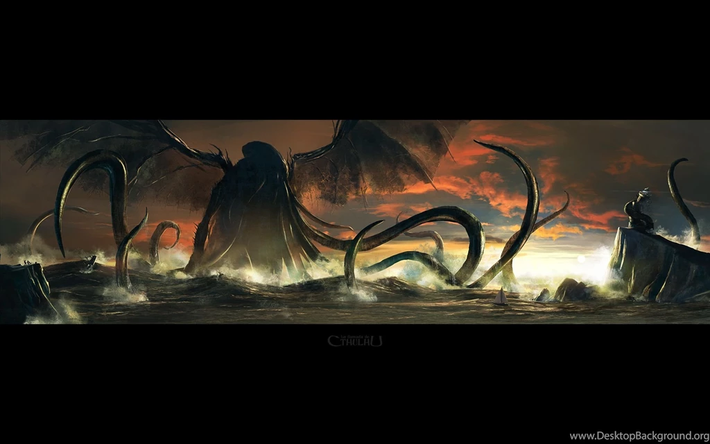 Cthulhu Monster Wings Wallpapers
