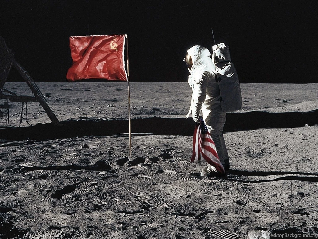 Wallpapers Astronaut, Moon, Flag, Ussr, Space Desktop Wallpapers ...