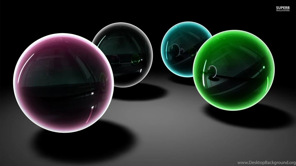 Glass Spheres Wallpapers   3D Wallpapers