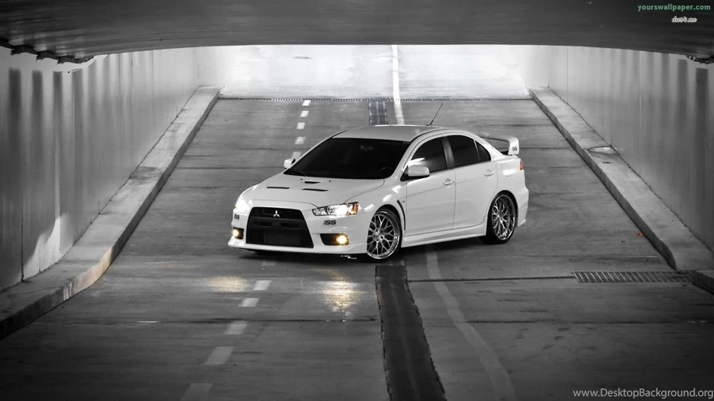 White Mitsubishi Lancer Evo X Wallpapers Comput