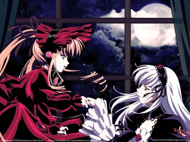 Get Wallpaper Kawaii Wallpapers Rozen Maiden Wallpapers Shinku Suigintou Desktop Wallpaper