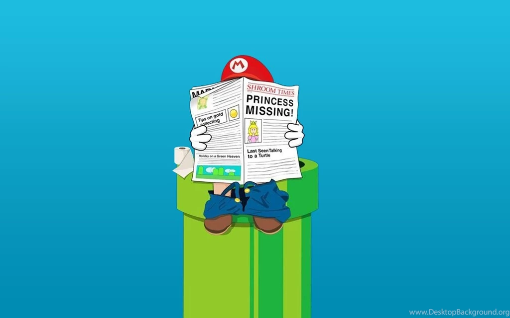 Mario Bros., Toilets, Humor Wallpapers HD