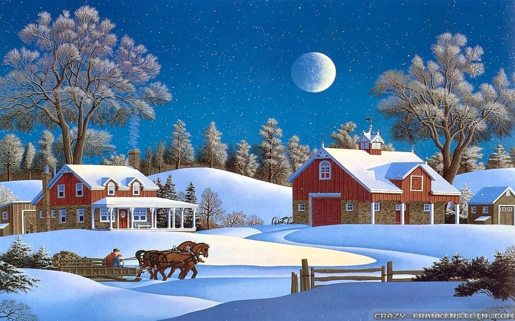 Winter Christmas Wallpapers Crazy Frankenstein