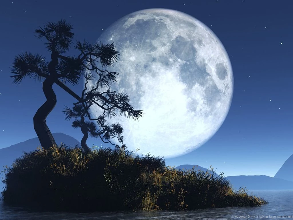 Gallery For   Beautiful Full Moon Wallpapers