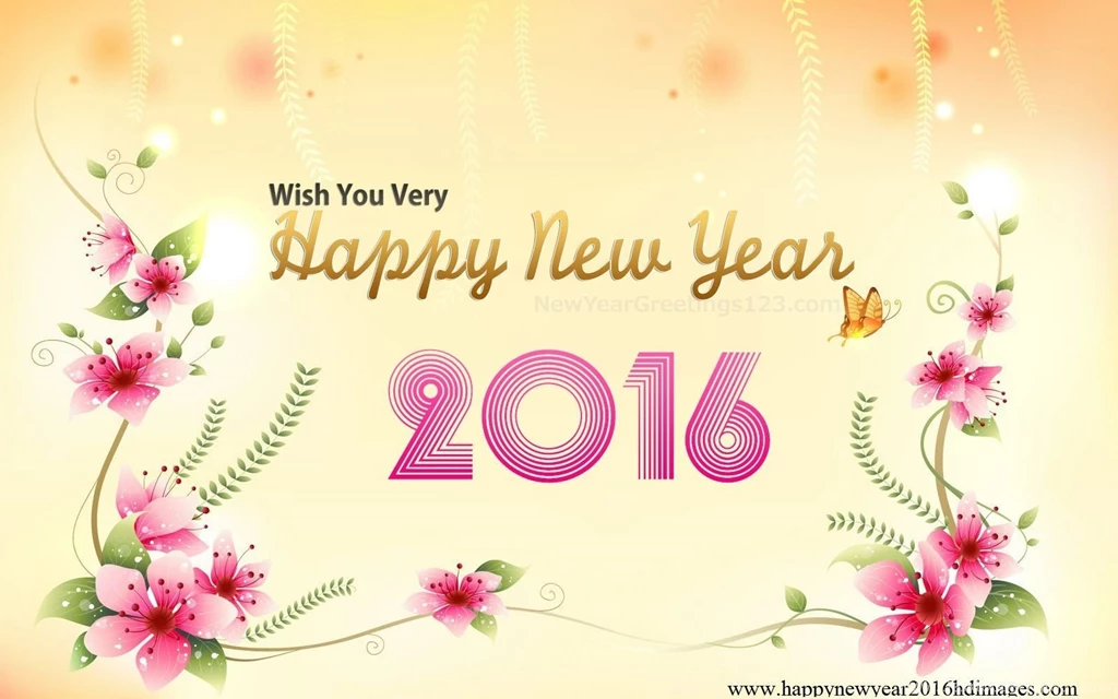Top Beautiful Happy New Year Ecards 2016 Desktop Wallpapers ...